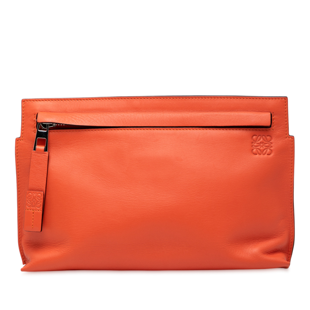 Pre-Loved LOEWE Mini Leather T Pouch